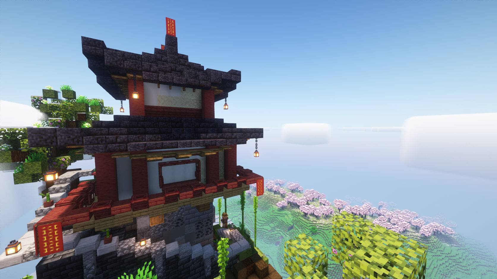 chinese flying island tower mod