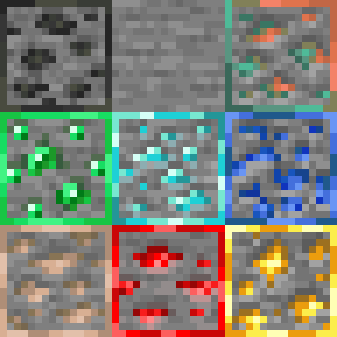 Old Ore Textures (With Copper) - Minecraft Resource Pack