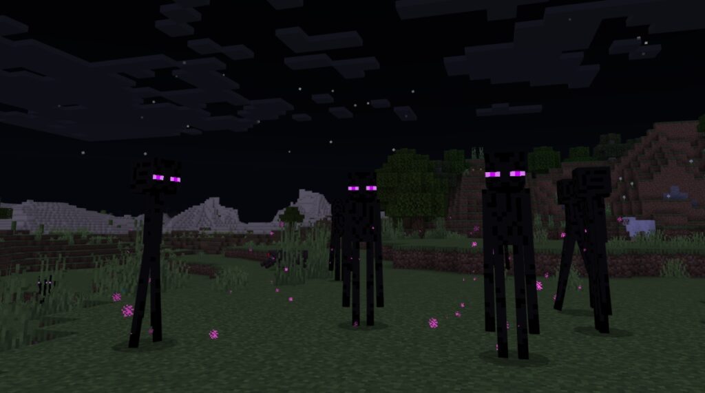 minecraft enderman mouth open