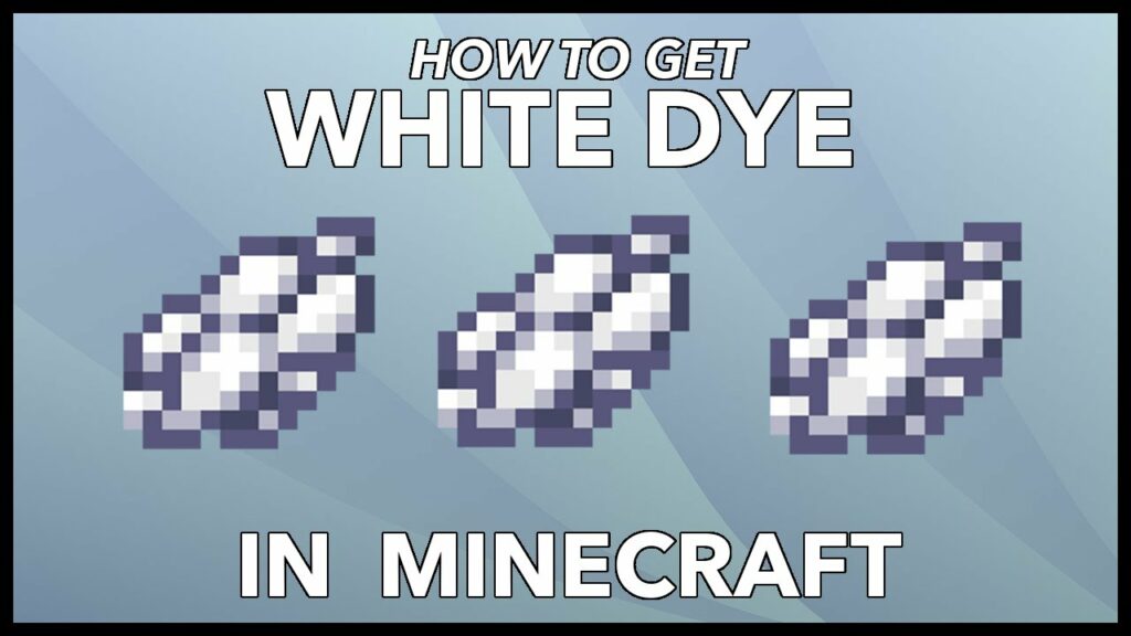 tinte blanco minecraft micdoodle8