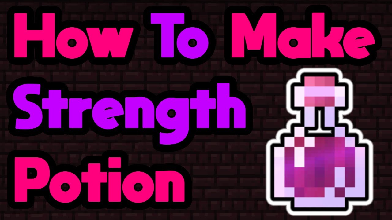 Зелье слабости для зомби жителя. Strength Potion. Minecraft strength Potion. How to make a strength Potion. How to make Potions in Minecraft.